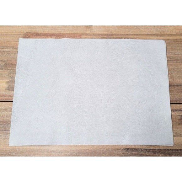 Other - Lightweight Stone Soft Pebble Grain Upholstery Leather Remnant Scrap 13" x 19"